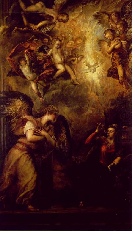 TIZIANO Vecellio Annunciation srt china oil painting image